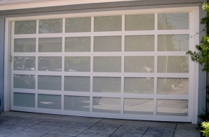 glass aluminum garage door