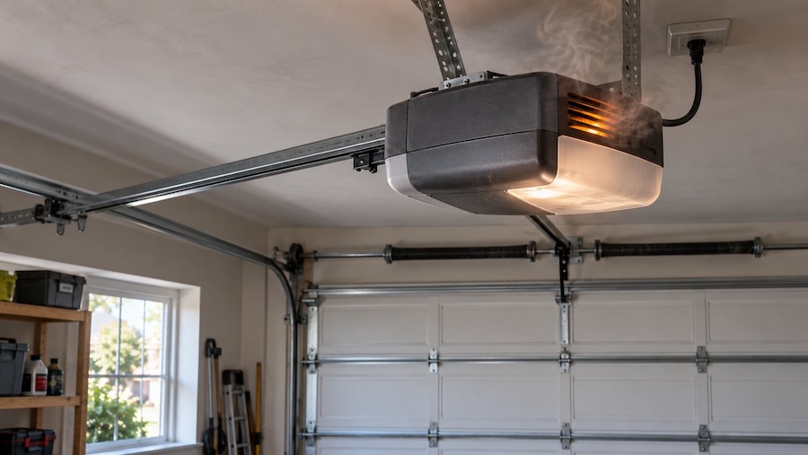 overheating garage door opener.